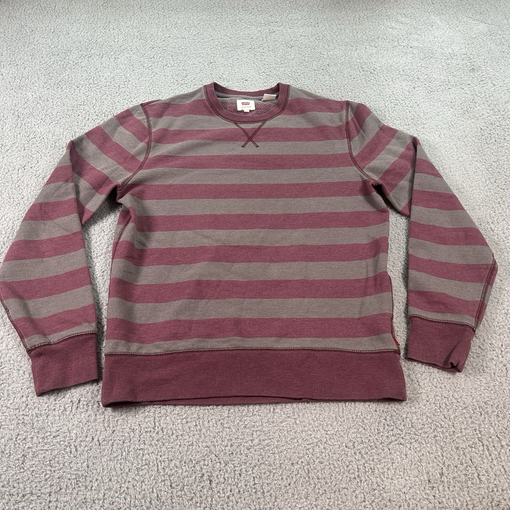 Levi's Herren Freizeit Sweater Men's Medium 40x25 Multicolor Pullover Logo - Picture 7 of 16